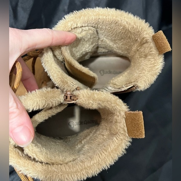 Baretraps- Women’s Brown Wedge Leather/Faux Fur Boots Sz 8.5 - Picture 7 of 10